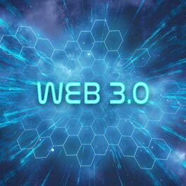 Imagine cu Wen 3.0 albastră, cu celule pe fundal. Gaving Wood a vorbit despre ce e Web3, de fapt