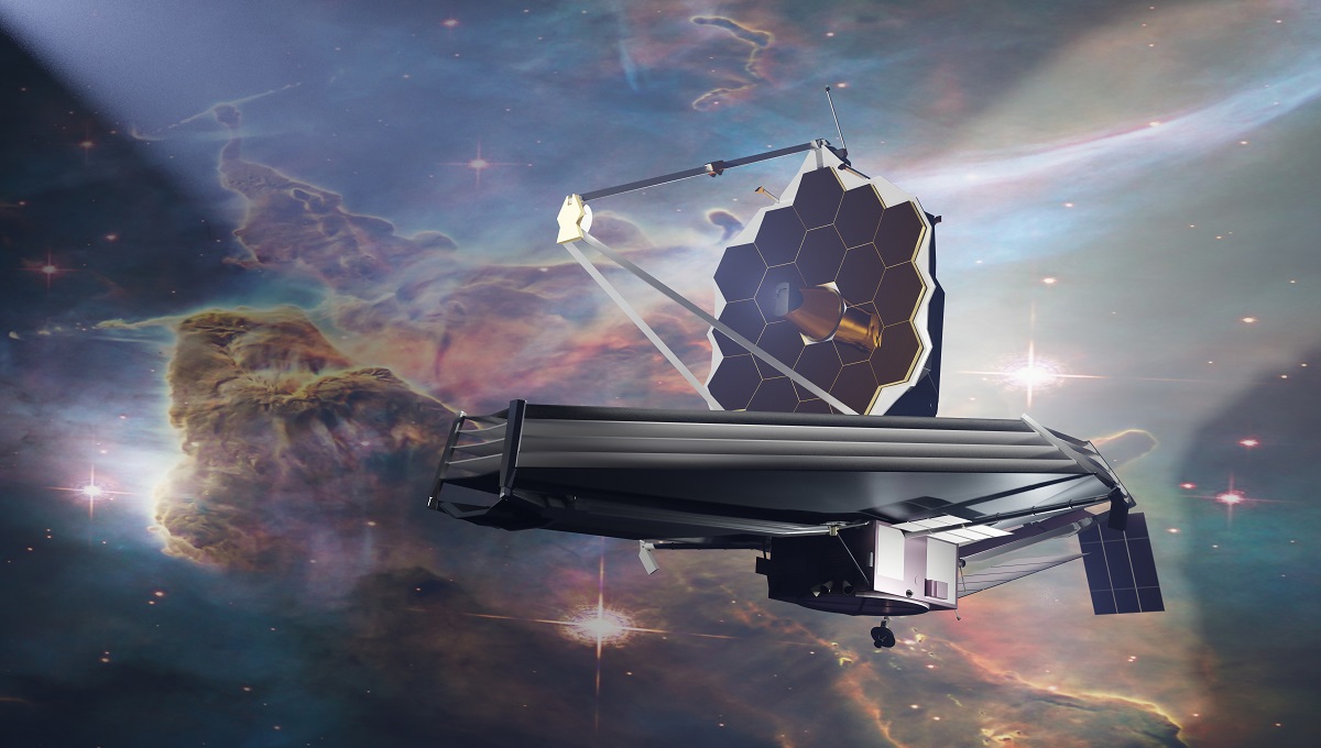 Imagine cu Telescopul James Webb, în spațiu