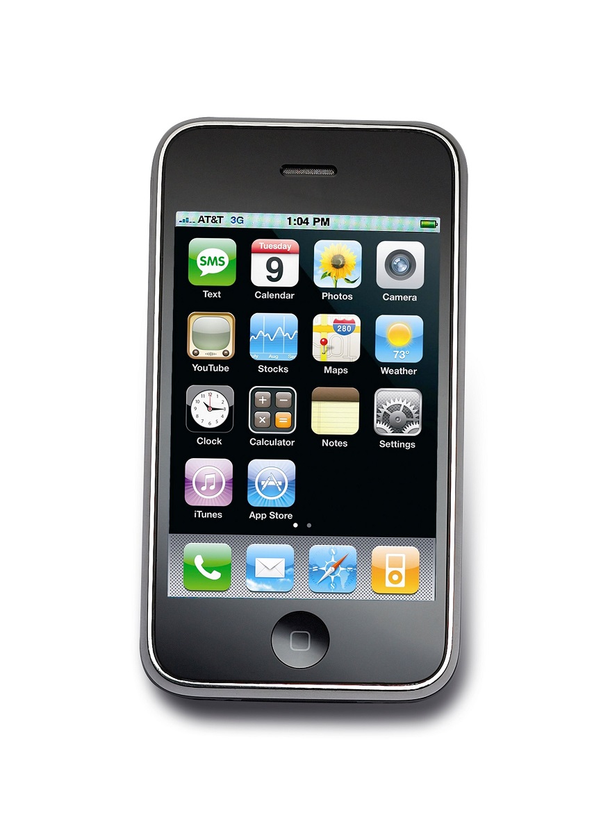 iPhone 3G, pe fundal alb