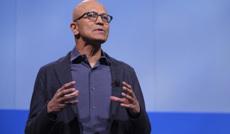 Satya Nadella, CEO-ul Microsoft, la Microsoft Annual Shareholders Meeting, în 2018. Zain Nadella, fiul lui Satya, a murit la 26 de ani