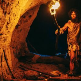 Om arhaic, cu foc, într-o peșteră. Experții au dezvăluit detaliul ascuns din evoluția oamenilor