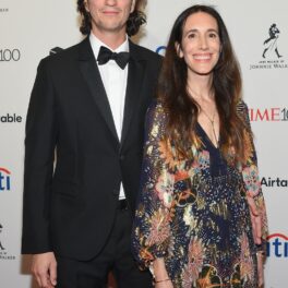 Adam Neumann și soția sa, Rebekah Paltrow Neumann, pe covorul roșu Time 100 Gala, 2018
