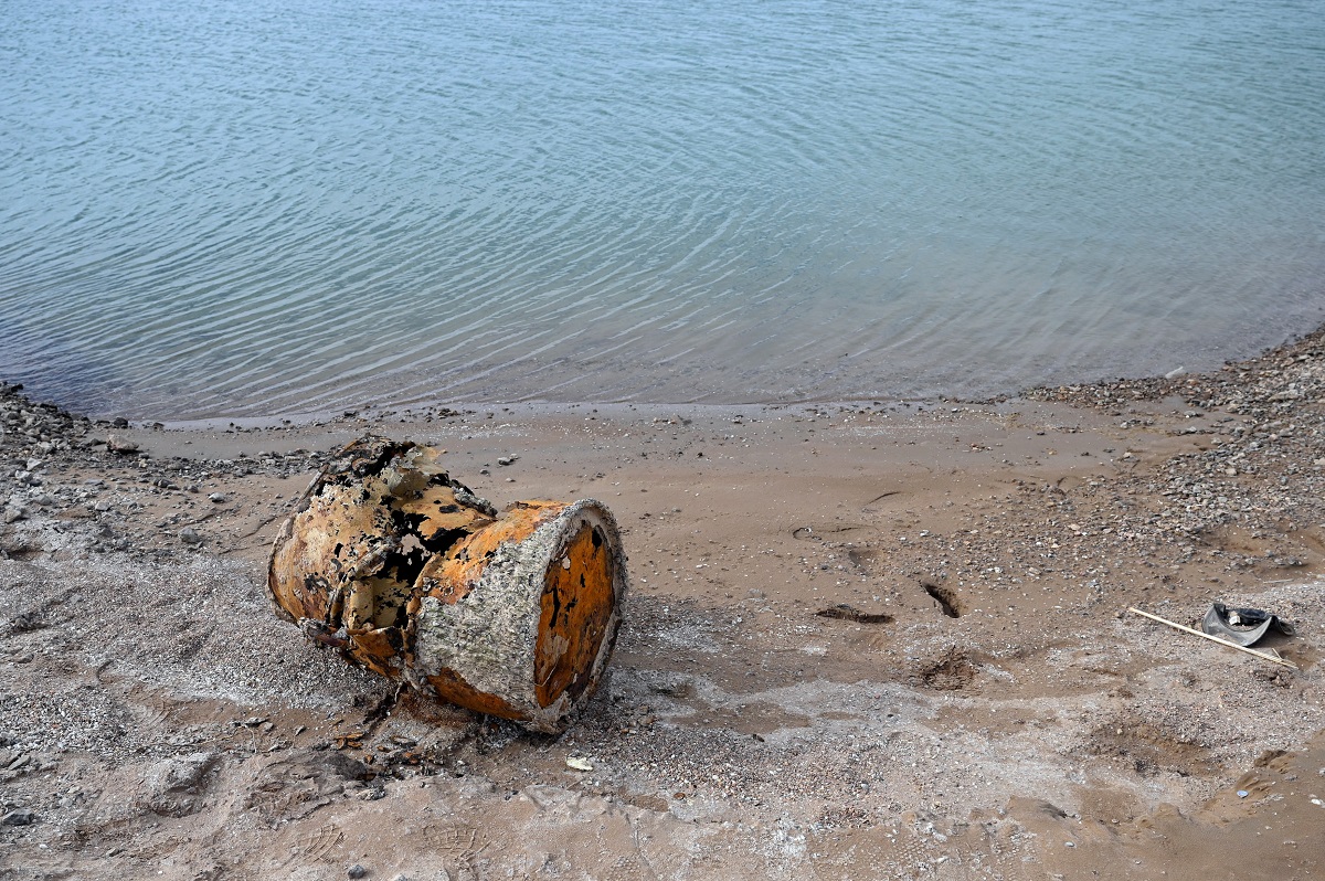 Butoiul în care a fost descoperit cadavrul unui bărbat, în Lacul Mead, 2022