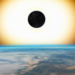 Obiect rotund și negru care se află între o stea și planetă, similară cu teoria care explică unde am putea găsi lumi extraterestre