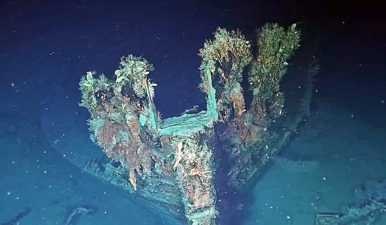 Imagine cu nava Sann Jose, scufundată în apropiere de Columbia