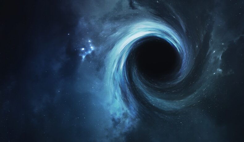O gaură neagră în nuanțe de albastru. Experții au dezvăluit recent ce s-ar întâmpla dacă ai ajunge într-o gaură neagră