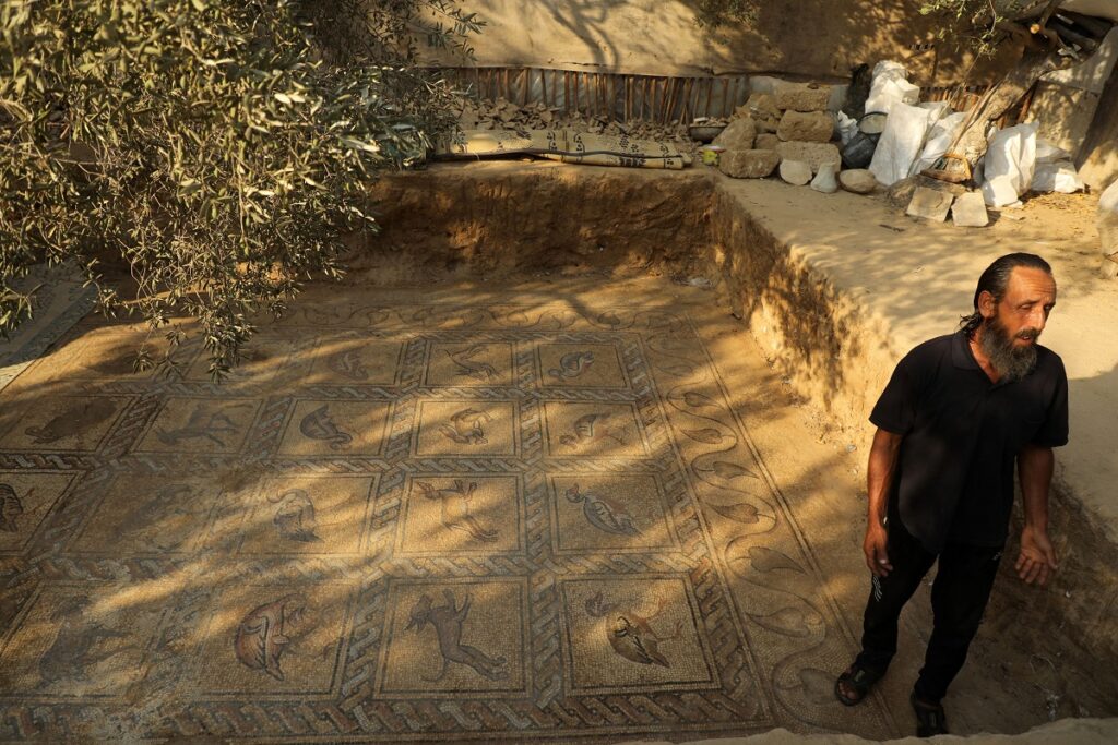 Salman al-Nabahin și mozaicul bizantin pe care l-a descoperit în 2022