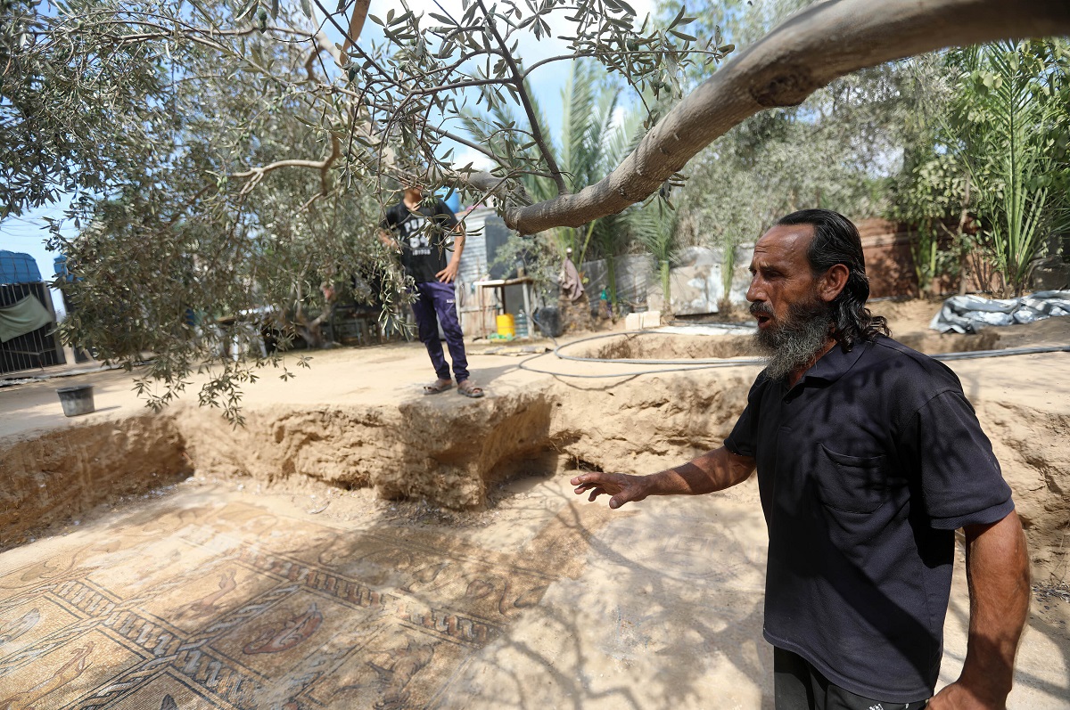 Salman al-Nabahin, fiul său, un pom și mozaicul bziantin