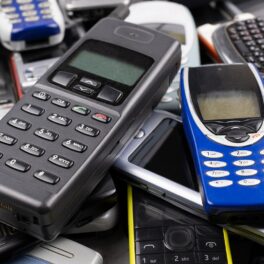 Telefoane mobile vechi, într-o grămadă de telefoane. Experții au dezvăluit câte telefoane mobile vor fi aruncate la gunoi