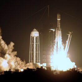 Lansarea rachetei Falcon heavy din 2019, pe care SpaceX a lansat-o din nou