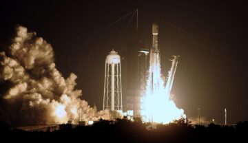 Lansarea rachetei Falcon heavy din 2019, pe care SpaceX a lansat-o din nou