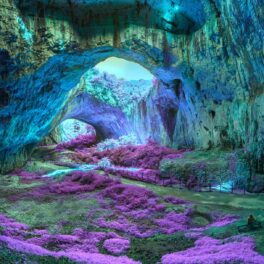 Peștera Davetashka, din Bulgaria, făcută să arate ca o lume extraterestră, pentru a ilustra un ecosistem imens care se ascunde sub suprafața Pământului
