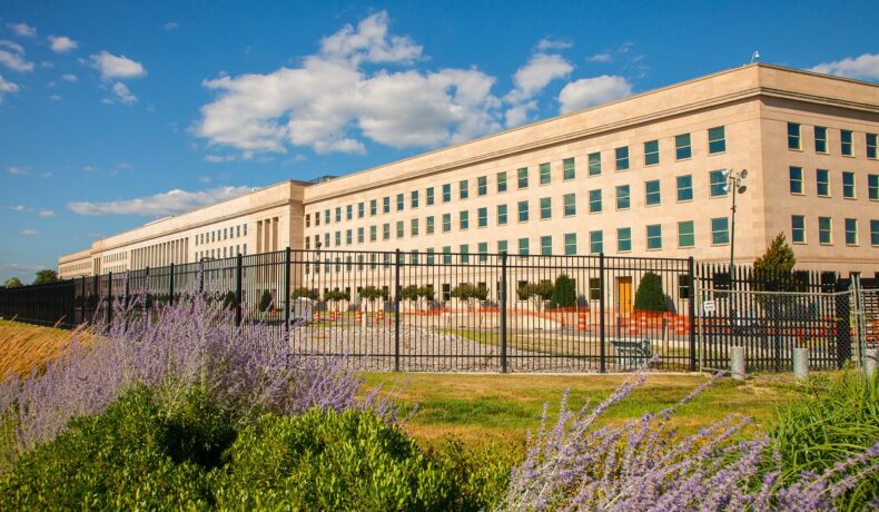 O parte a Pentagonului, Washington, una dintre cele mai mari construcții din lume, clădire care nu e mai mare decât Palatul Parlamentului