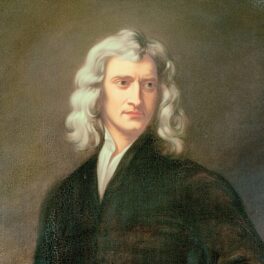 Sir Isaac Newton, renumit matematician, cu părul alb și haină neagră. Puțini știu când a prezis Isaac Newton sfârșitul lumii