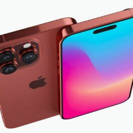Model iPhone 15 Pro Max, pe roz, pe un fundal alb, similar cu iPhone 15 Pro