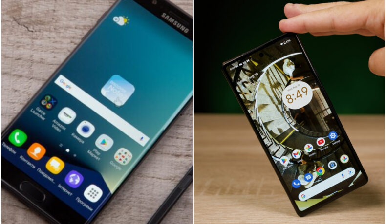 Colaj cu Samsung Galaxy S24 Ultra vs Google Pixel 8 Pro